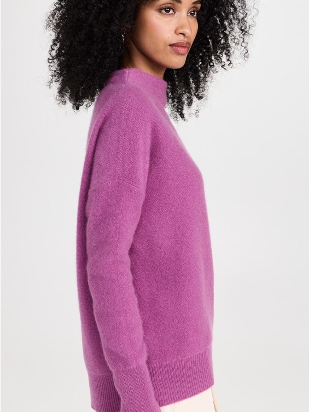 Vince Dewberry boiled Cashmere Funnel Neck Sweater - Picture 4 of 7